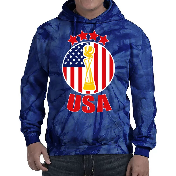 USA Women's Soccer Championship Tie Dye Hoodie