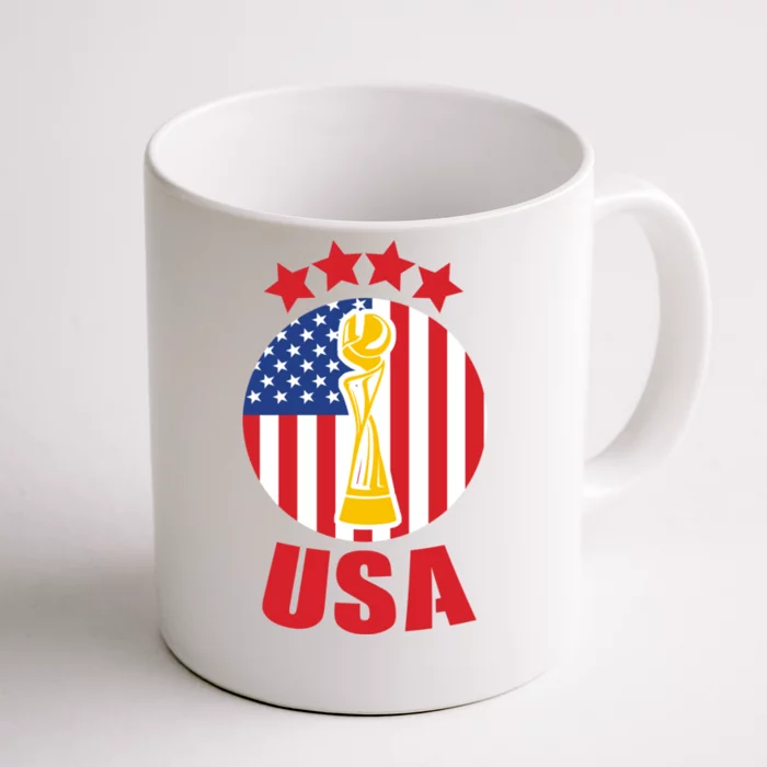 USA Women's Soccer Championship Front & Back Coffee Mug