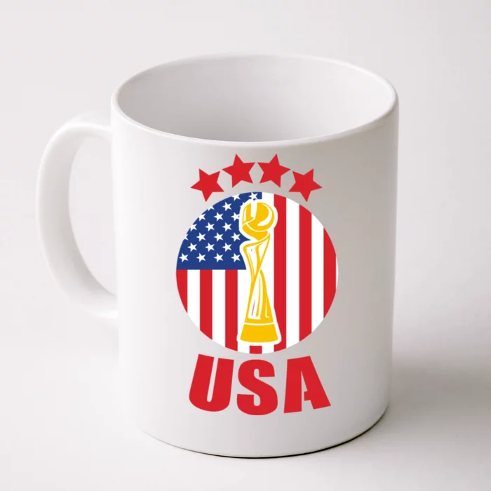USA Women's Soccer Championship Front & Back Coffee Mug