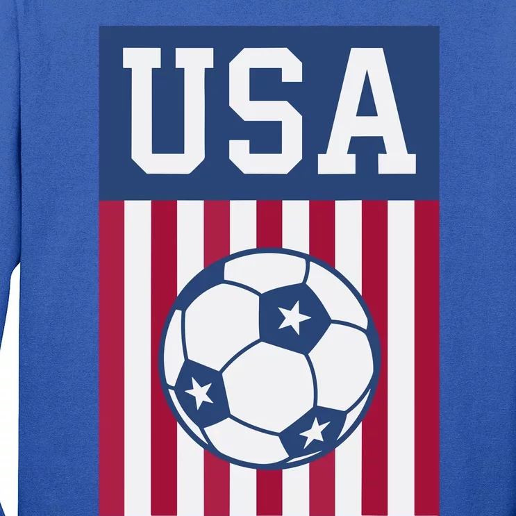 USA Soccer American Soccer Fan Long Sleeve Shirt