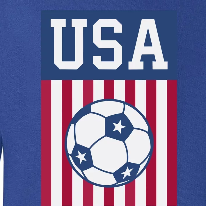 USA Soccer American Soccer Fan Toddler Sweatshirt