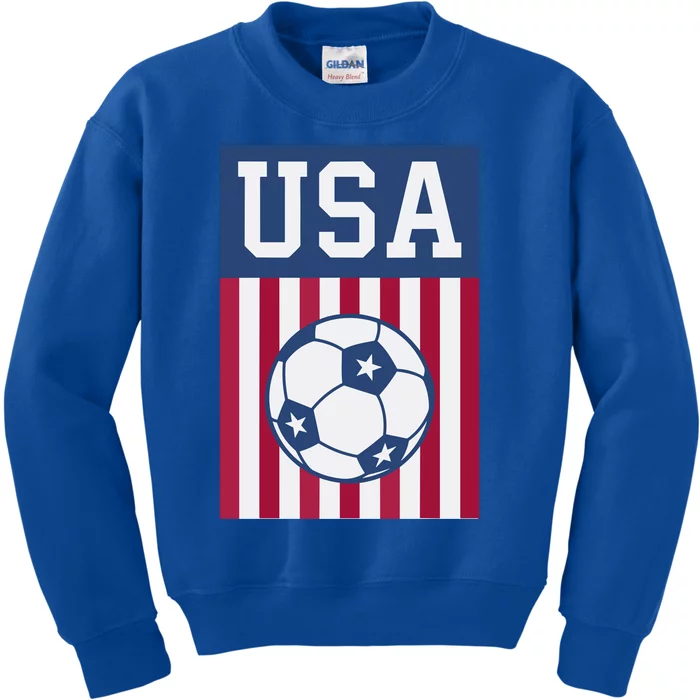 USA Soccer American Soccer Fan Kids Sweatshirt