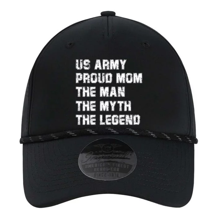 U S Army Proud Mom The The Myth The Legend Gift Performance The Dyno Cap