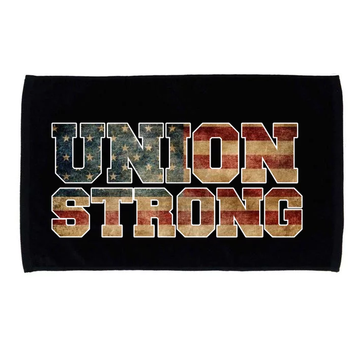 Union Strong And Solidarity Gift Microfiber Hand Towel