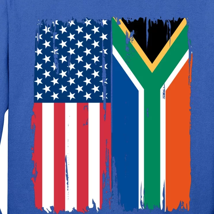 Usa South Africa Flag Great Gift Long Sleeve Shirt