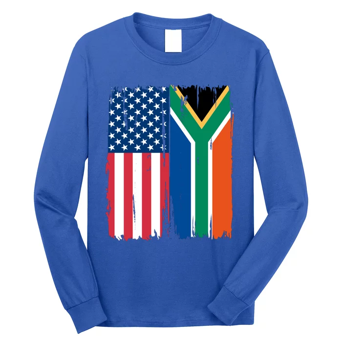 Usa South Africa Flag Great Gift Long Sleeve Shirt