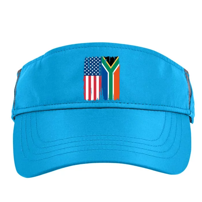 Usa South Africa Flag Great Gift Adult Drive Performance Visor