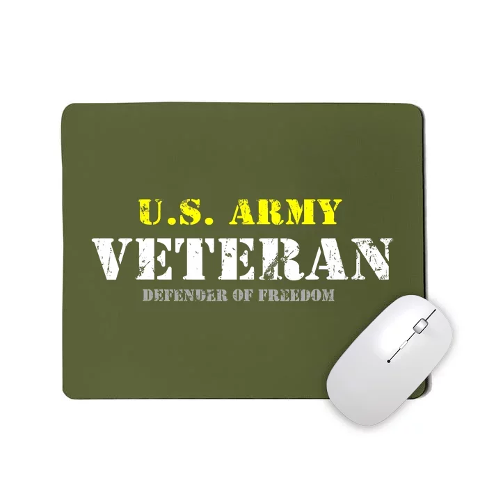 U S Army Proud Army Veteran Vintage Mousepad