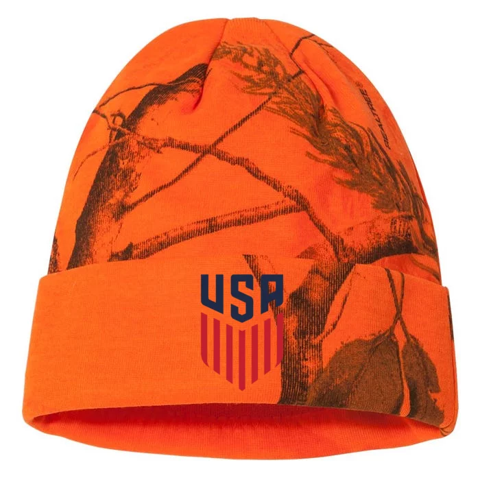 USA Soccer America Flag Football Retro Kati - 12in Camo Beanie