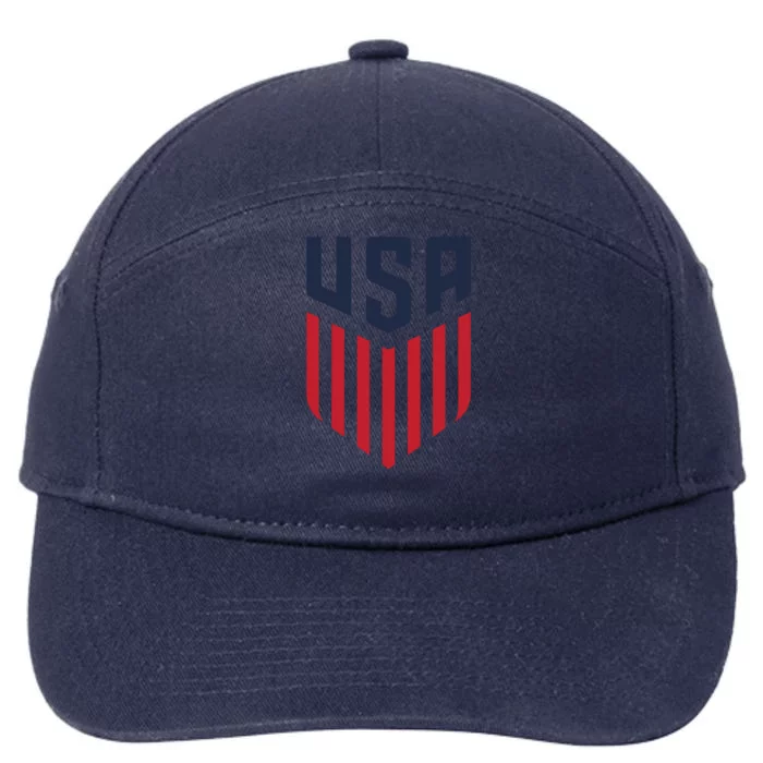 USA Soccer America Flag Football Retro 7-Panel Snapback Hat