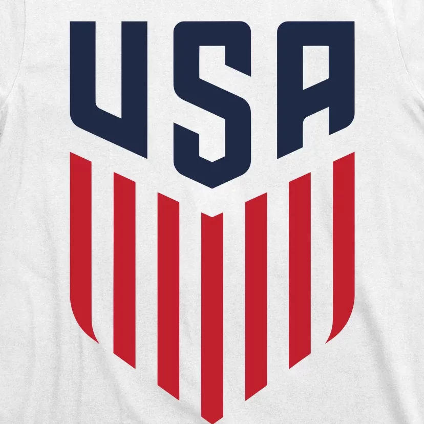 USA Soccer America Flag Football Retro T-Shirt