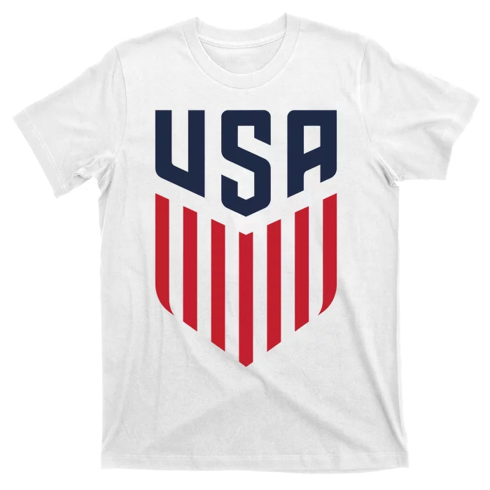 USA Soccer America Flag Football Retro T-Shirt