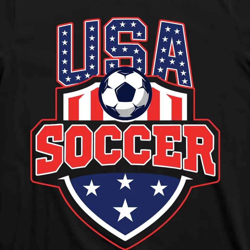 USA Soccer - American Flag Football Player T-Shirt