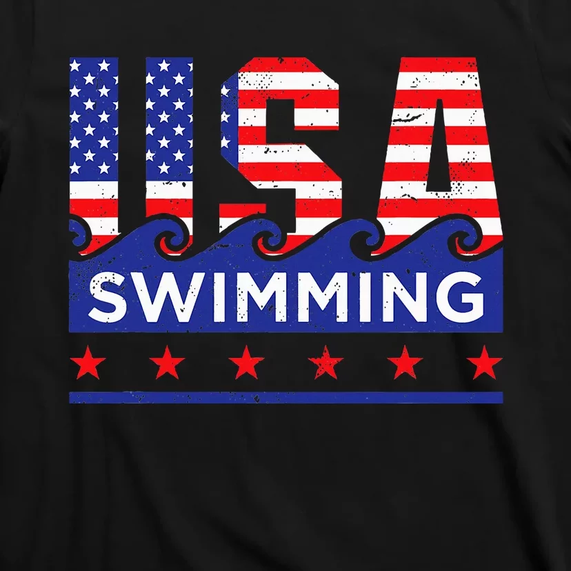 Usa Swimming Artwork For A Swimmer T-Shirt