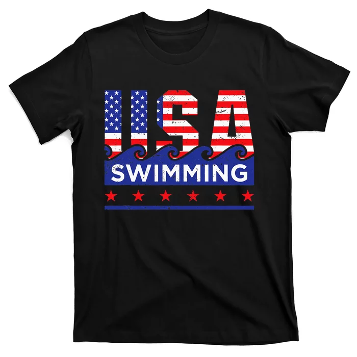 Usa Swimming Artwork For A Swimmer T-Shirt