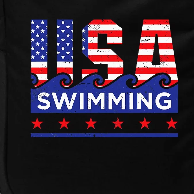 Usa Swimming Artwork For A Swimmer Impact Tech Backpack