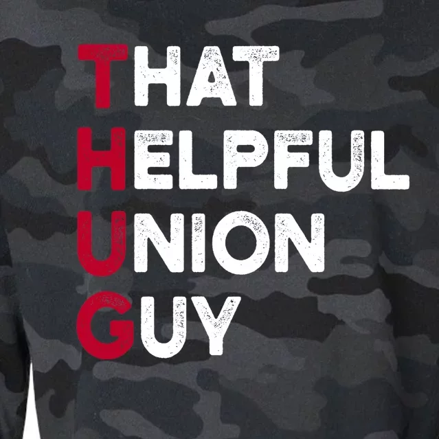 Union Strong and Solidarity - Union Thug Cropped Pullover Crew