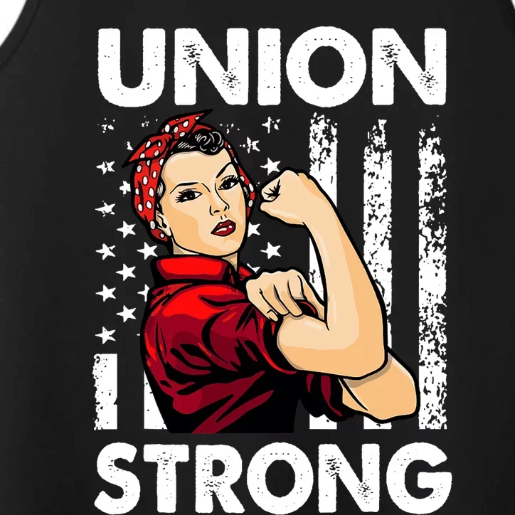 Union Strong And Solidarity Union Proud Labor Day Performance Tank