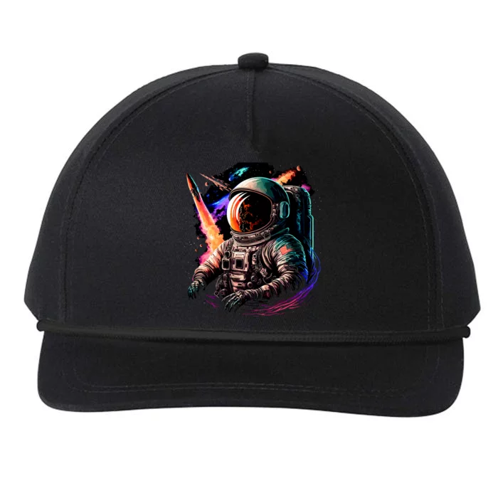 United States Astronaut With Rockets Snapback Five-Panel Rope Hat