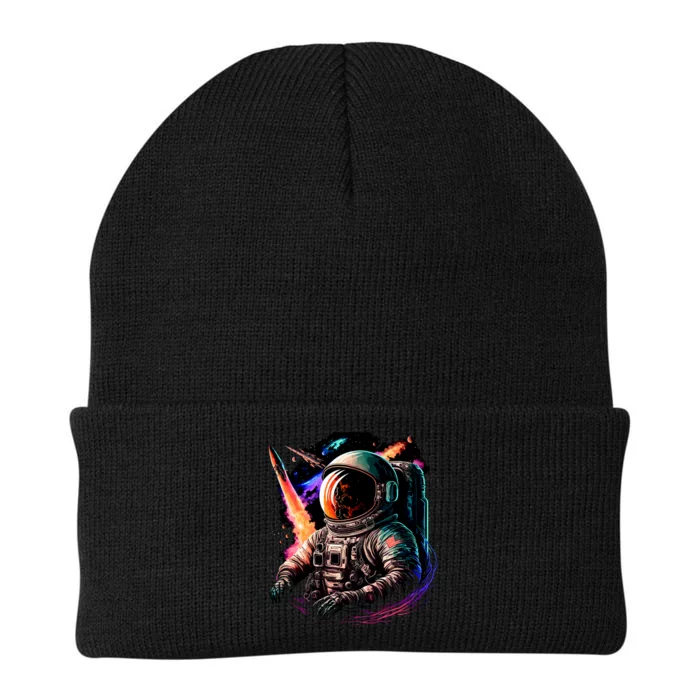 United States Astronaut With Rockets Knit Cap Winter Beanie