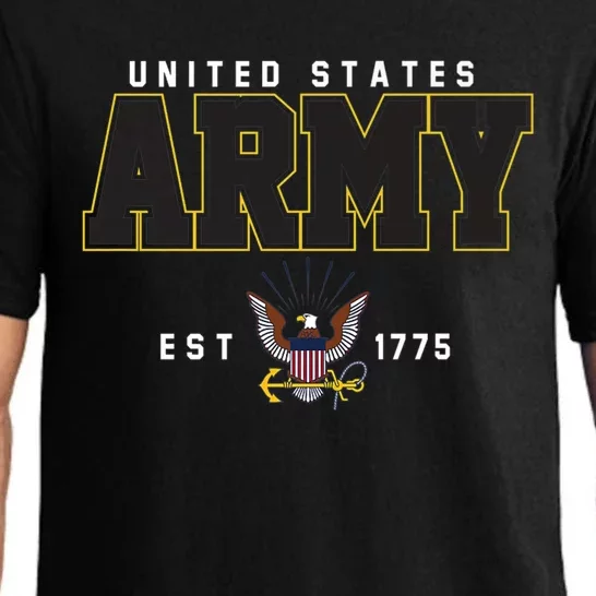 U S Army Est 1775 Military Font Freedom Eagle Logo V2 Gift Pajama Set