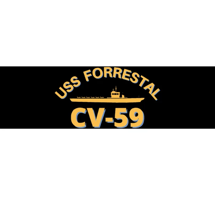 United States Aircraft Carrier Cv59 Uss Forrestal Bumper Sticker