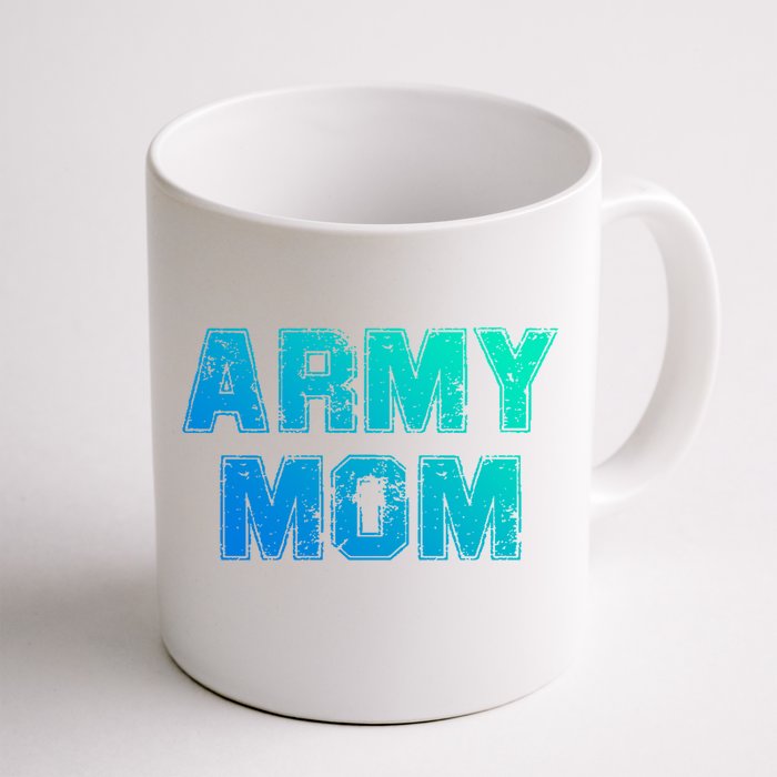 U S Army Proud Mama Original Army Vintage Mom Gift Front & Back Coffee Mug