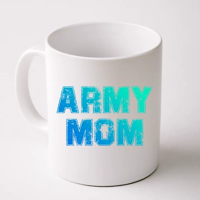 U S Army Proud Mama Original Army Vintage Mom Gift Front & Back Coffee Mug