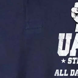 Uaw Strong All Day Long United Auto Workers Softstyle Adult Sport Polo