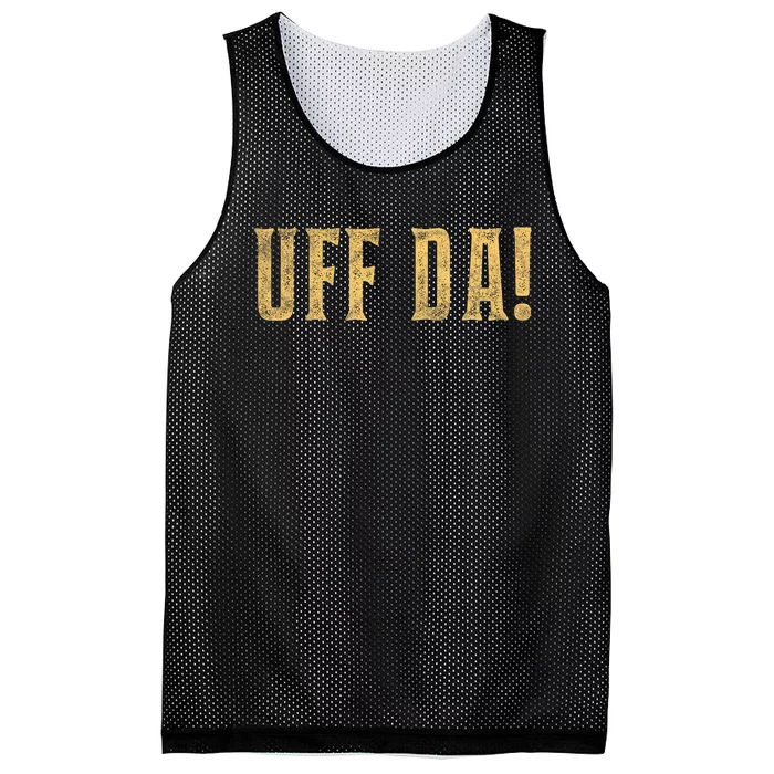 UFFDA Scandinavian American Exclamation Norwegian Mesh Reversible Basketball Jersey Tank