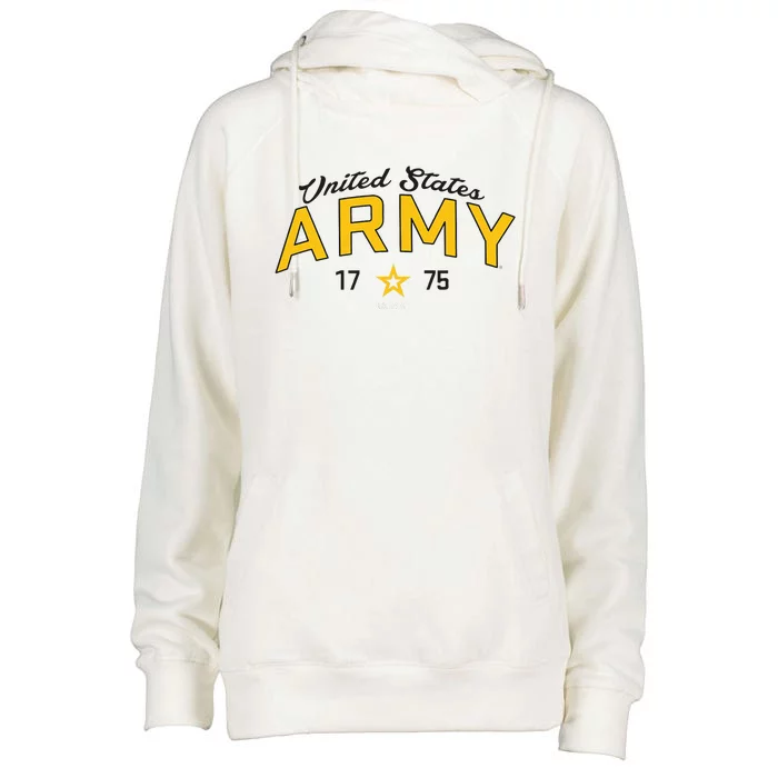 United States Army Military Green Star Womens Funnel Neck Pullover Hood