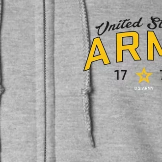 United States Army Military Green Star Full Zip Hoodie