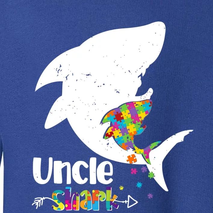 Uncle Shark Autism Awareness Cute Gift For Mom Mother Gift Toddler Sweatshirt