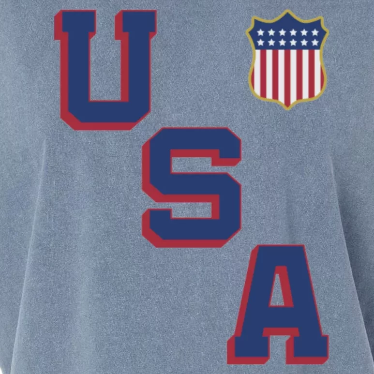 USA Soccer American Team Jersey Garment-Dyed Women's Muscle Tee