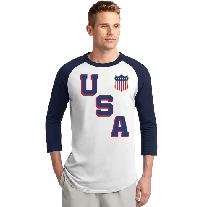 USA Soccer American Team Jersey Baseball Sleeve Shirt