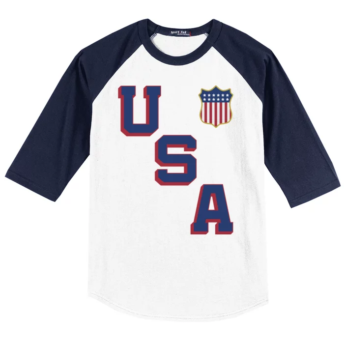 USA Soccer American Team Jersey Baseball Sleeve Shirt