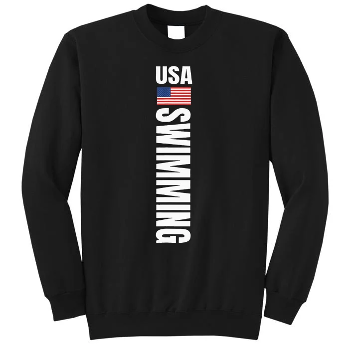 Usa Swimming American Flag Swim Sport Team Sweatshirt