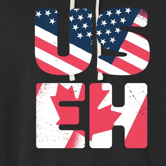 United States And Canada Saying Garment-Dyed Fleece Hoodie