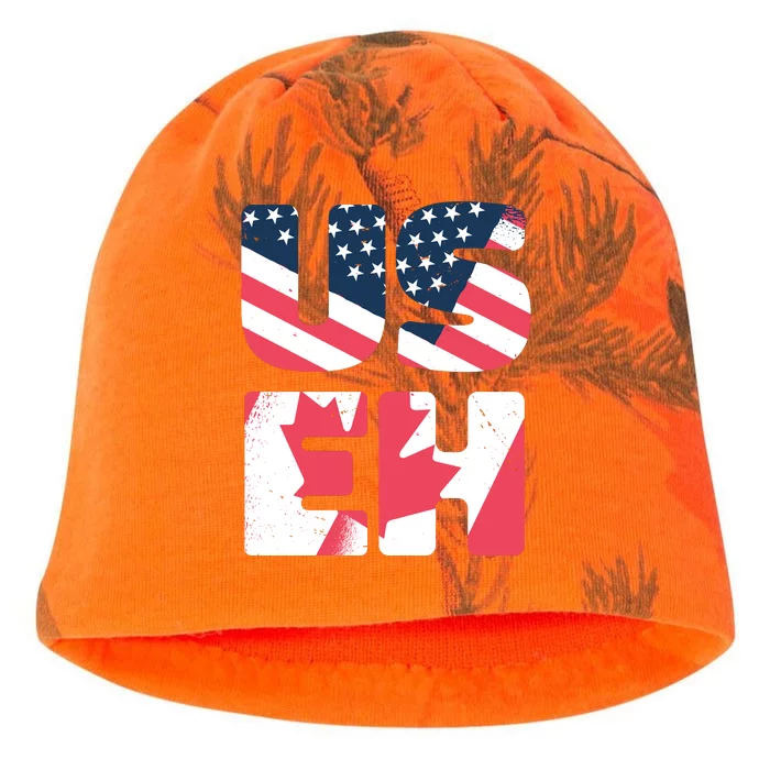 United States And Canada Saying Kati - Camo Knit Beanie