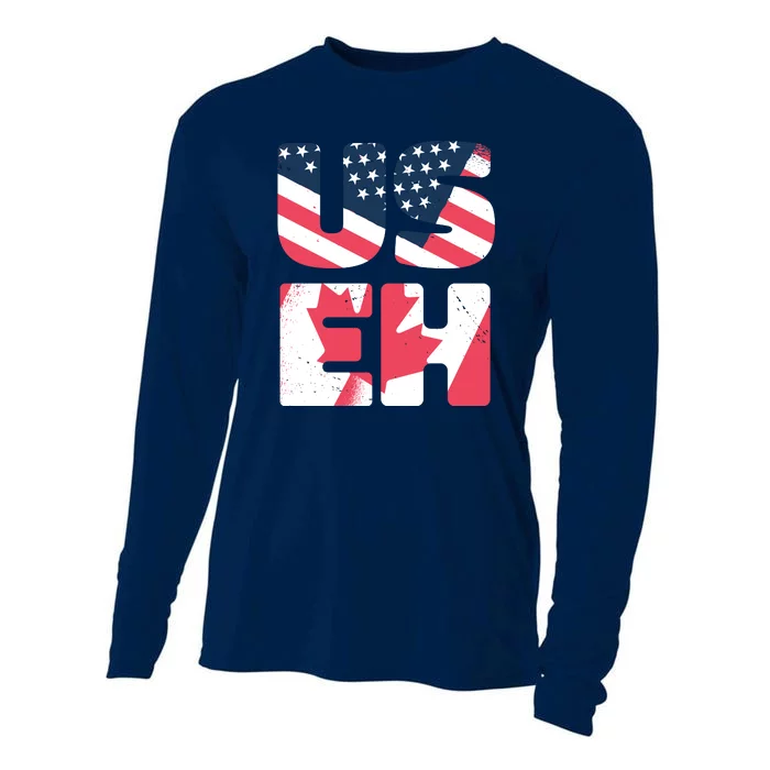 United States And Canada Saying Cooling Performance Long Sleeve Crew