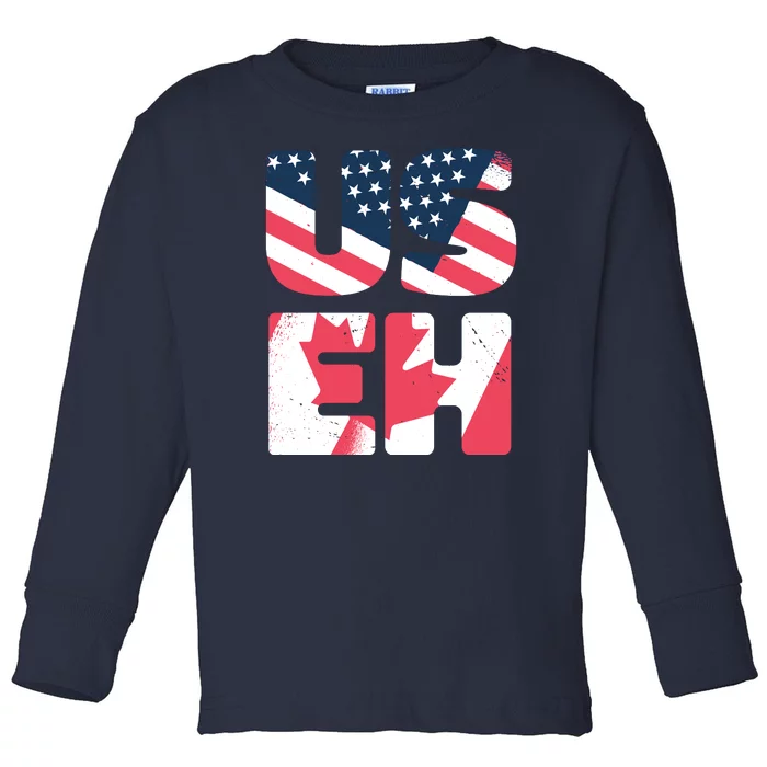 United States And Canada Saying Toddler Long Sleeve Shirt