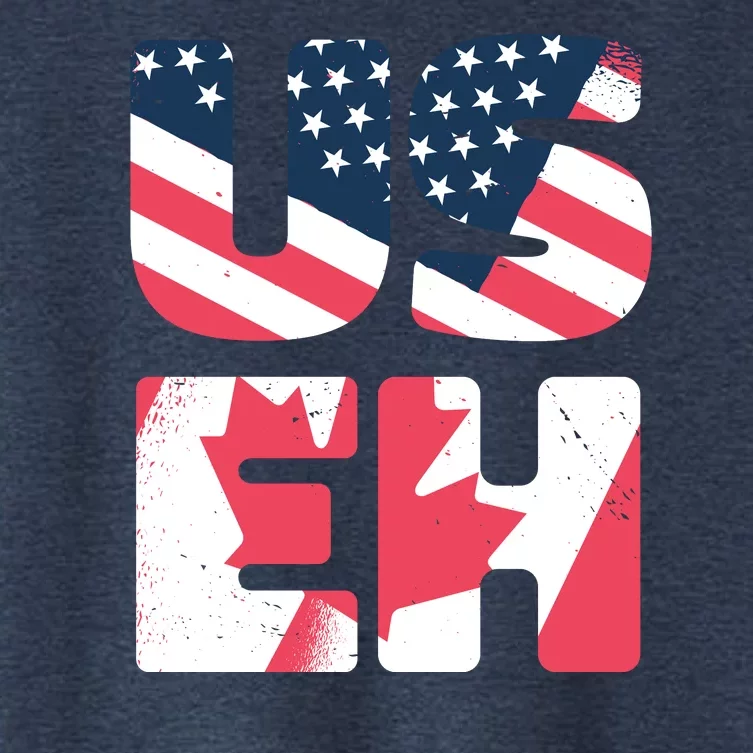 United States And Canada Saying Women's Crop Top Tee