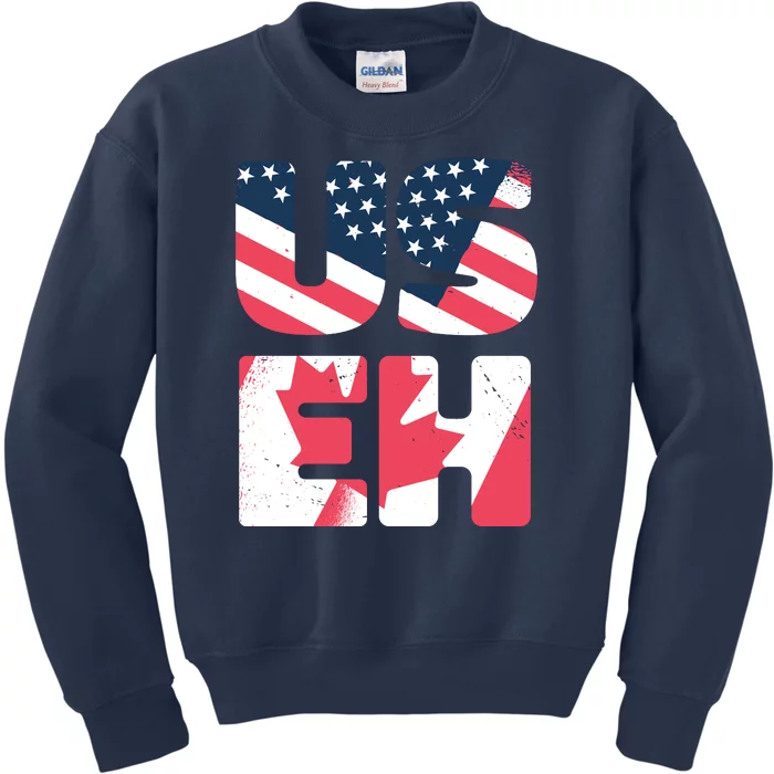 United States And Canada Saying Kids Sweatshirt