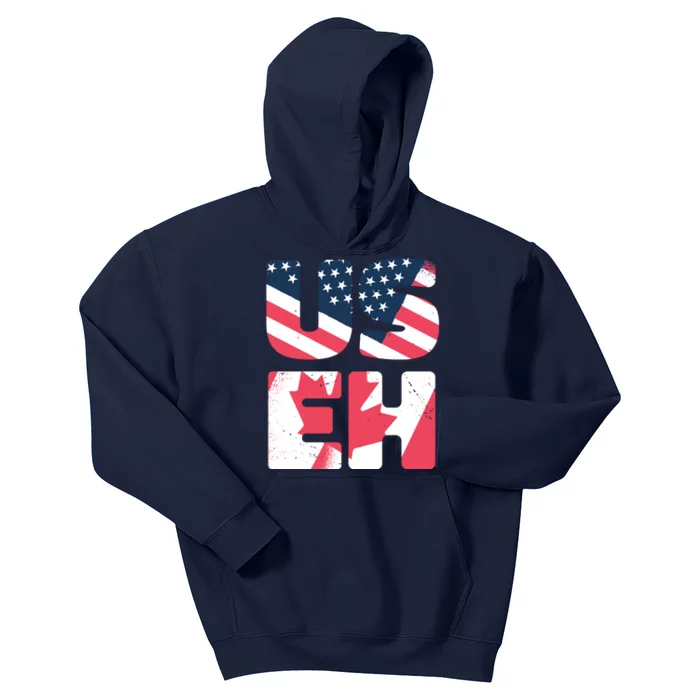 United States And Canada Saying Kids Hoodie