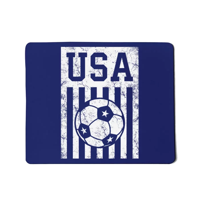 Usa Soccer American Flag American Soccer Fan Mousepad