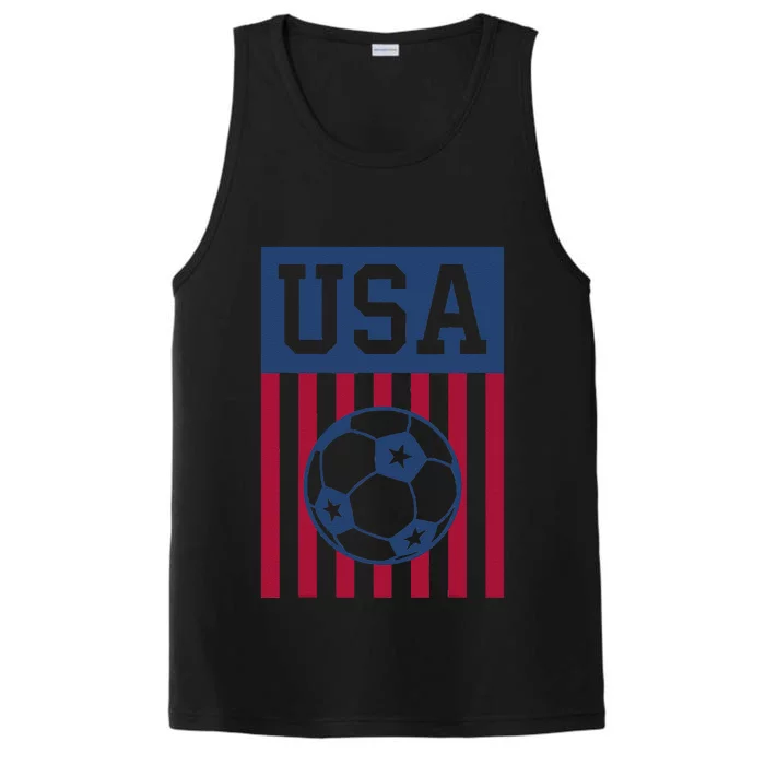 Usa Soccer American Soccer Fan Performance Tank