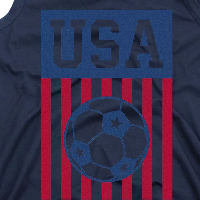 Usa Soccer American Soccer Fan Tank Top