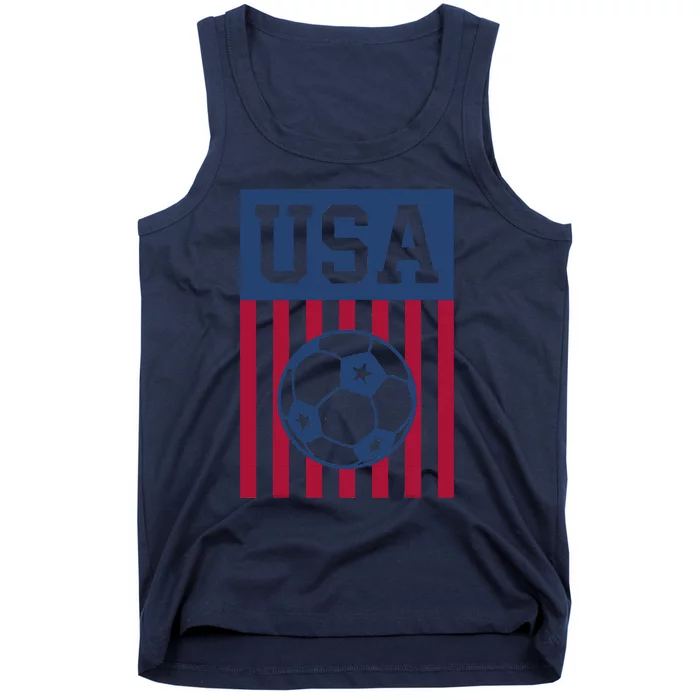 Usa Soccer American Soccer Fan Tank Top