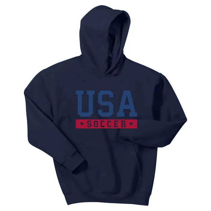 Usa Soccer American Soccer Fan Kids Hoodie