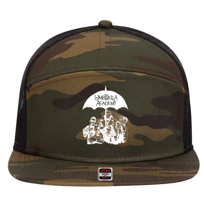 Umbrella Sketch Academy 7 Panel Mesh Trucker Snapback Hat